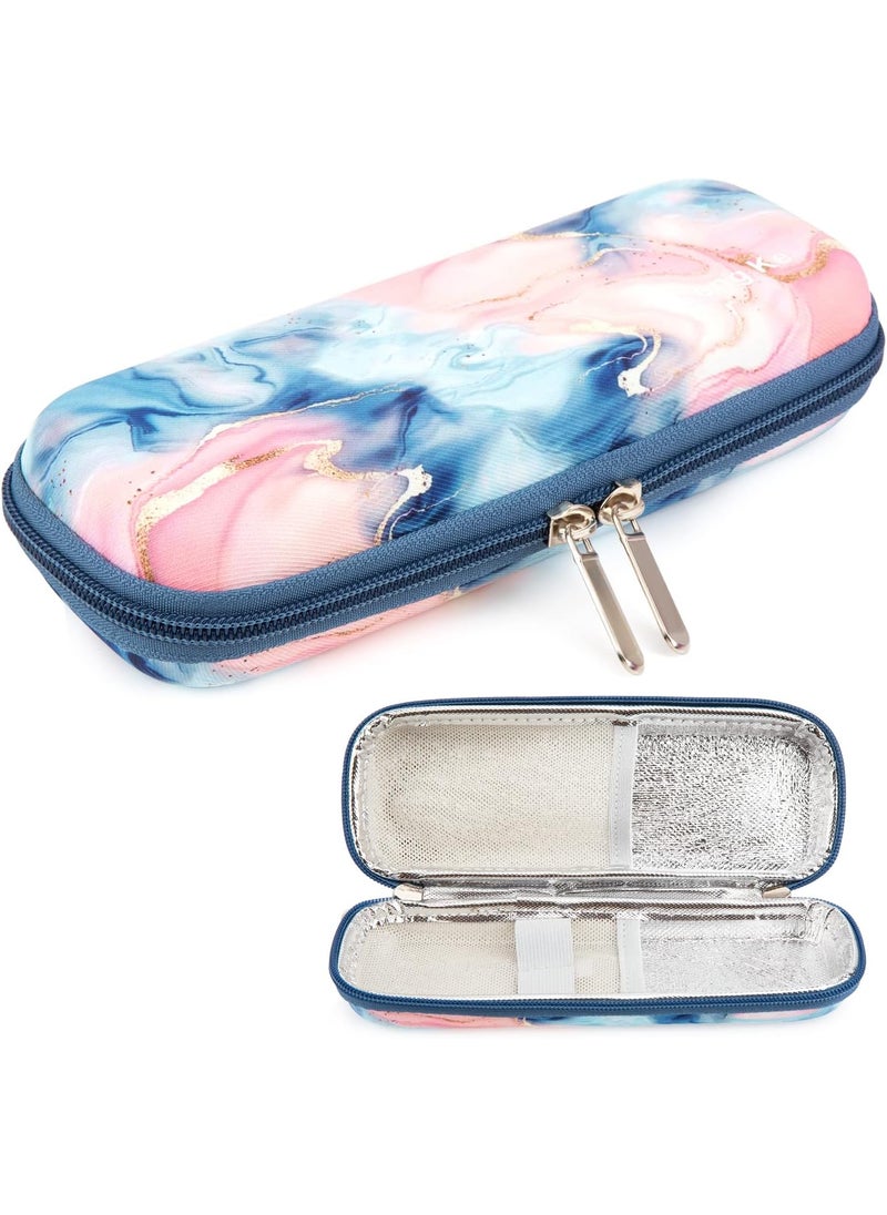 YOUSHARES YOUSHARES Insulin Cooler Travel Case - Handy Medication Insulated Diabetic Carrying Cooling Bag for Insulin Pen and Diabetic Supplies (Quicksand Powder) 