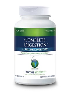 Enzyme Science Enzyme Science, Complete Digestion, 3-in-1 Gut Health Support for Men & Women, Probiotic Blend+Digestive Enzymes+ATPro, 90 Capsules 