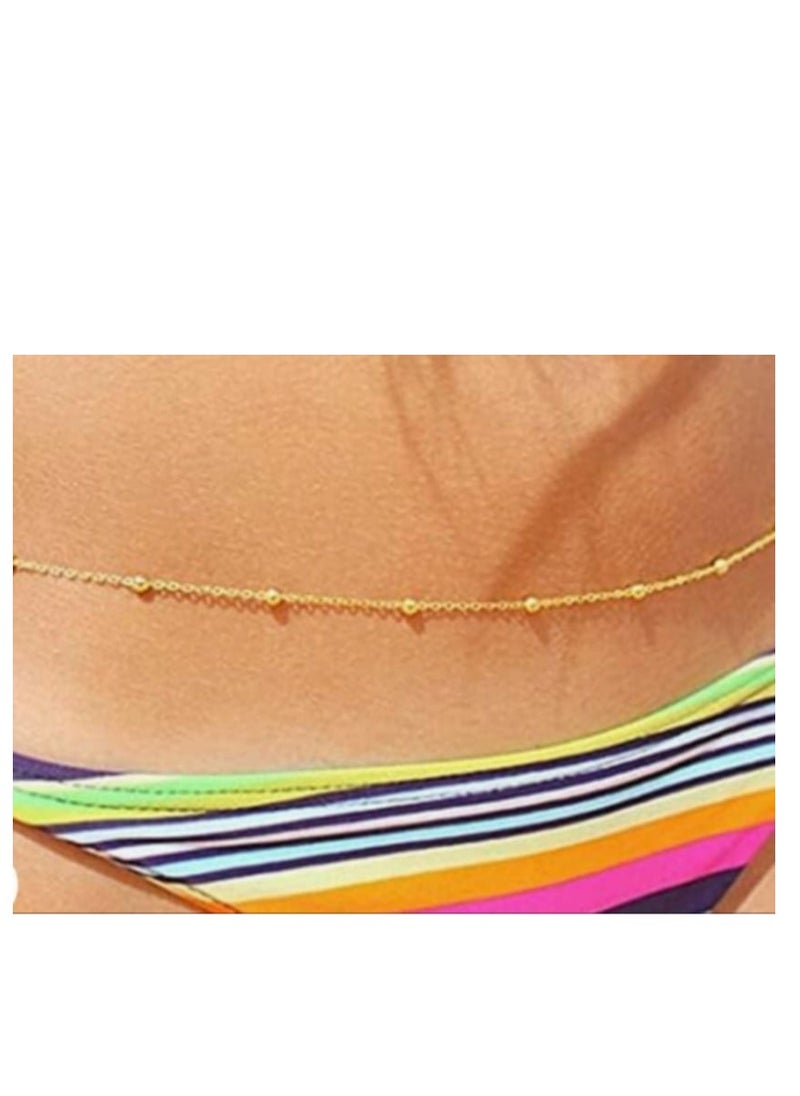 اكسوارات ار ايه - سلسله بطن نسائي ذهبي شيك - يمكن التوسيع - Image 1