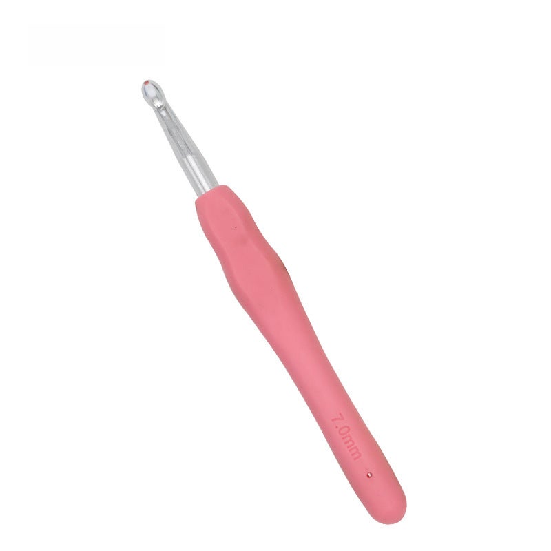 Handcrafted Rainbow Crochet Hooks Soft Grip Set 7mm 