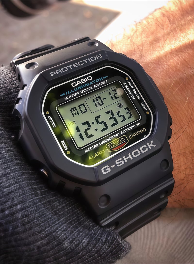 CASIO Casio G-Shock Men Grey Dial Resin Band Watch - Dw-5600E-1V - Image 2