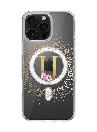Custom Monogram Floral - U  (Clear )