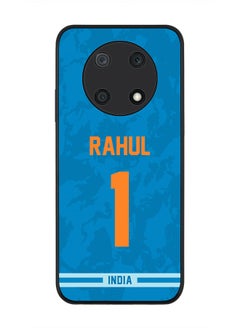 Rugged Black Edge Case for Huawei nova Y90, Slim fit Soft Case Flexible Rubber Edges Thin Cover - Player Name - KL Rahul, Jersey Number- 1