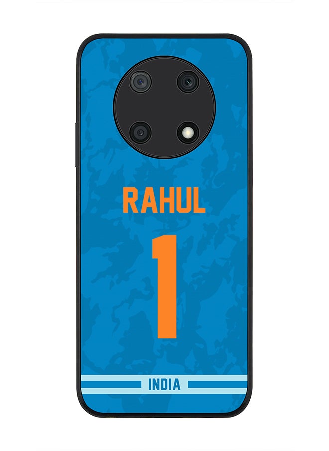 Stylizedd - Rugged Black Edge Case for Huawei nova Y90, Slim fit Soft Case Flexible Rubber Edges Thin Cover - Player Name - KL Rahul, Jersey Number- 1 - Image 1