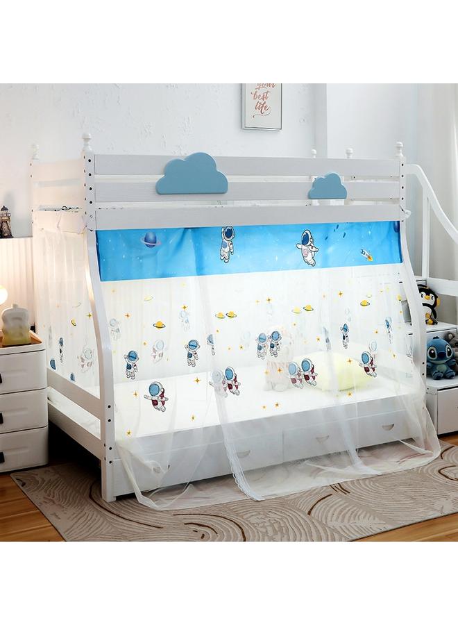 73Hours Embroidered Dormitory Zipper Mosquito Net Student Bunk 1m1.2 Single Bed Curtain Shading Integrated 1.5 Mitt Encryption - Image 1
