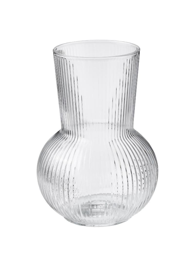 Classic Clear Glass Vase 17 Cm