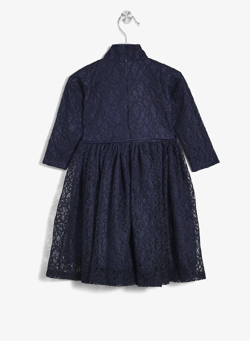 ليتل جولدن ابل فستان دانتيل بشراريب