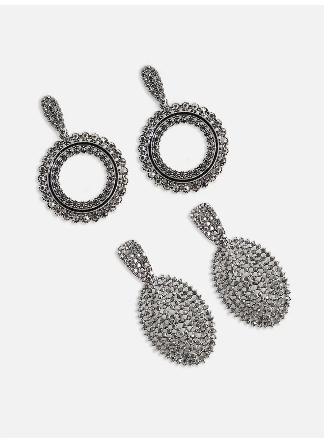 SOHI Pack Of Intricate Circular Artificial Drop Earring Jewellery