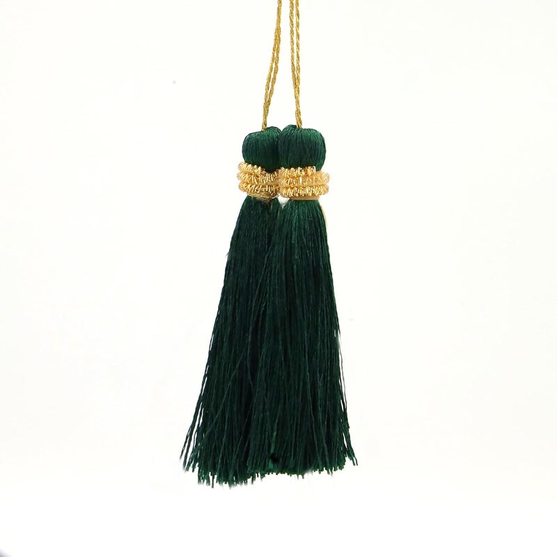 PATWA TRADERS Tassel Garland 11 Colours Pack of 12 for Jewellery Saree Dress Home Decor Accessories Crafting Green - Image 2