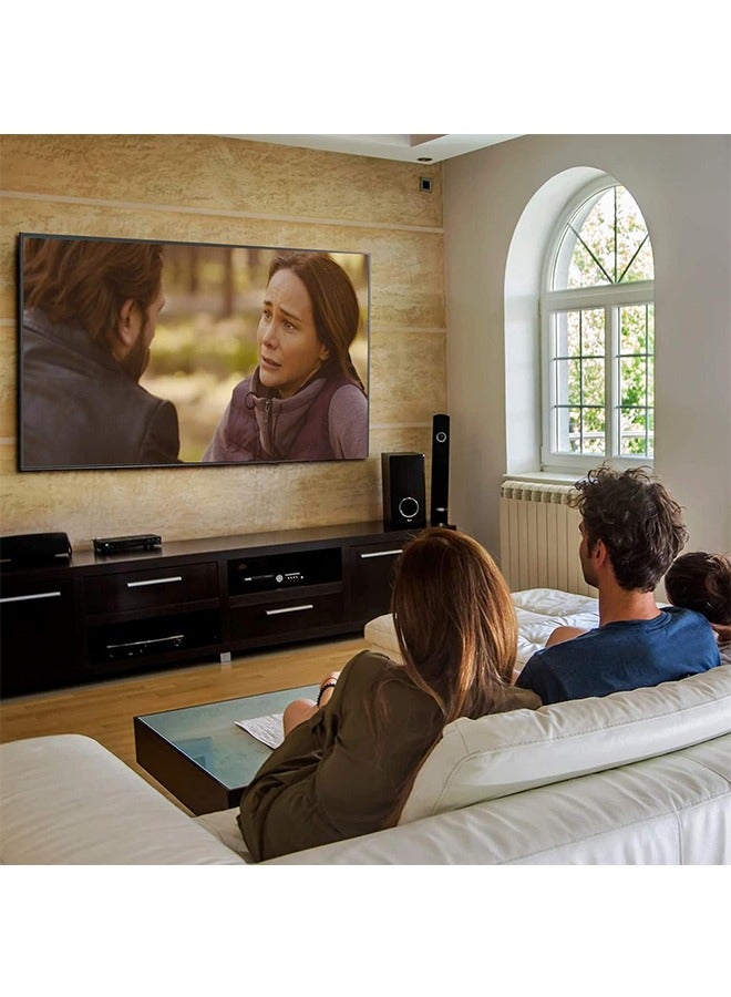 ويسفور حامل تلفزيون نحيف مثبت على الحائط مقاس 26-72 بوصة لشاشة تلفزيون مسطحة LED Oled Plasma وحامل تلفزيون ثابت ورف تثبيت على شاشة التلفزيون يحمل ما يصل إلى 50 كجم بحد أقصى VESA 600 × 400 مم  - Image 5
