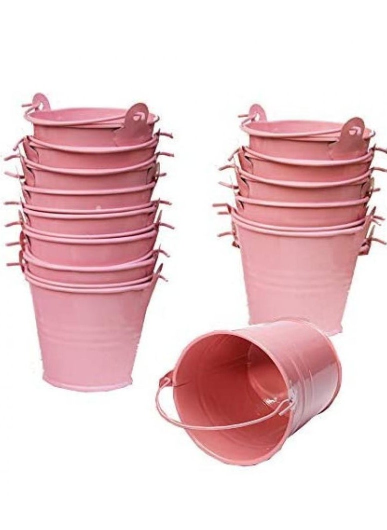 30 Pack Multipurpose Pink Mini Metal Bucket Tin With Sheer Bag Candy Box Buckets Souvenirs Gift Pails for Wedding Favor Party Favor Baby Shower Favor - pzsku/Z876A2E920C5846E8F6ADZ/45/_/1737696915/2d61247a-18d6-484d-ba7f-2439727bc003