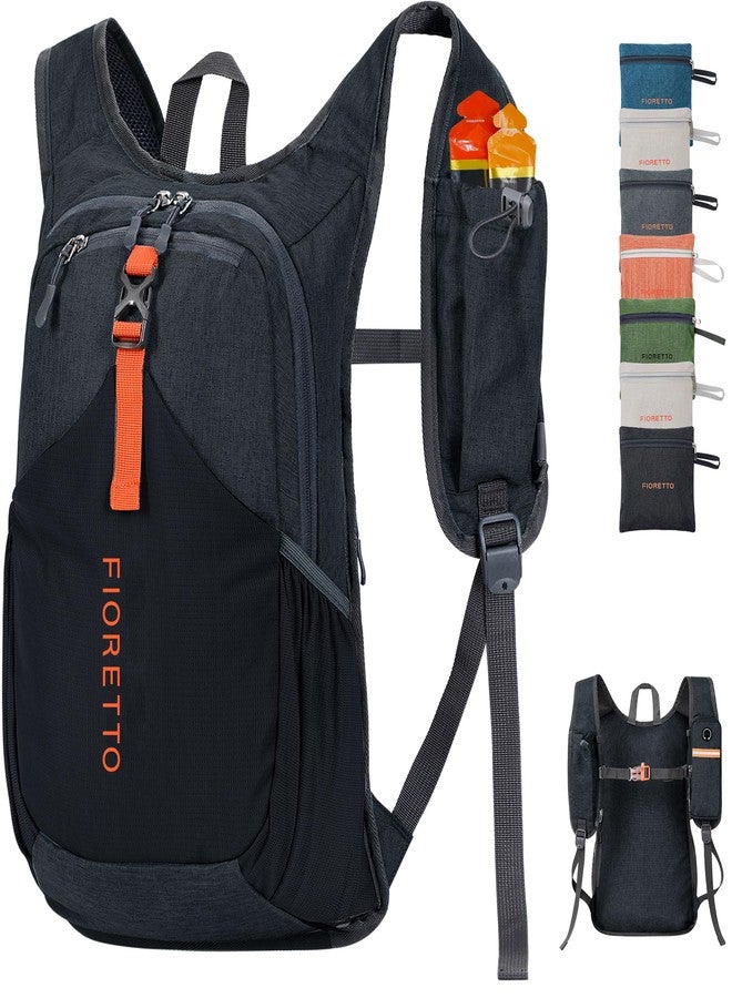 FIORETTO 15L Hiking Backpack for Women Men Mini Packable Backpack Lightweight Small Daypack for Camping Travel Outdoor, Black - Image 1