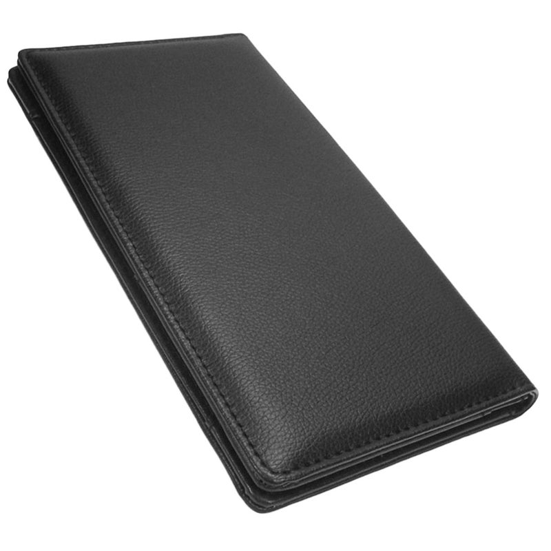 PU Leather Menu Folder Presenter with Pen Clip for Hotel Salon KTV Restaurant (A067 Black) - Image 2