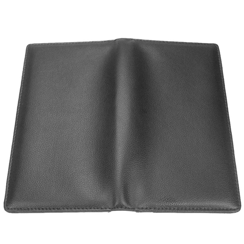 PU Leather Menu Folder Presenter with Pen Clip for Hotel Salon KTV Restaurant (A067 Black) - Image 1