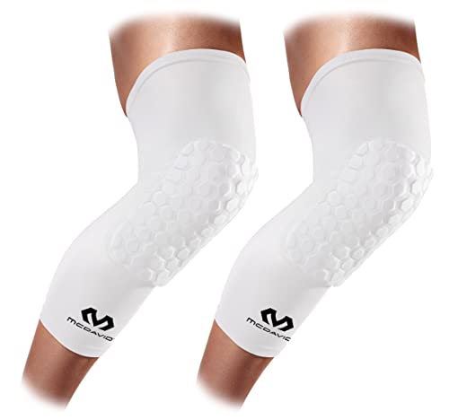McDavid Hex Knee Compression Sleeves, Pull-On Padded Protection, Moisture Wicking (1 Pair) - Image 1
