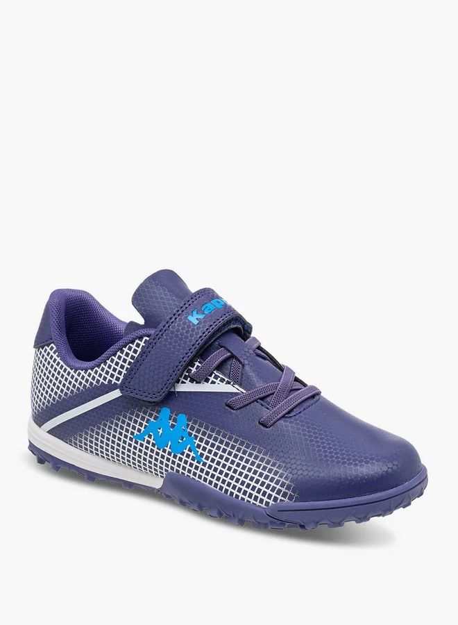 كابا Boys' Logo Detail Football Shoes with Hook and Loop Closure