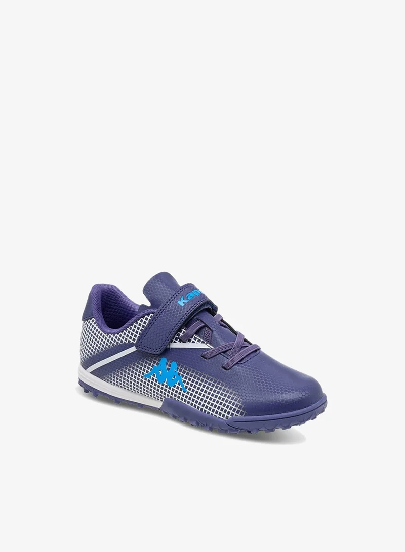 Kappa Boys' Logo Detail Football Shoes with Hook and Loop Closure