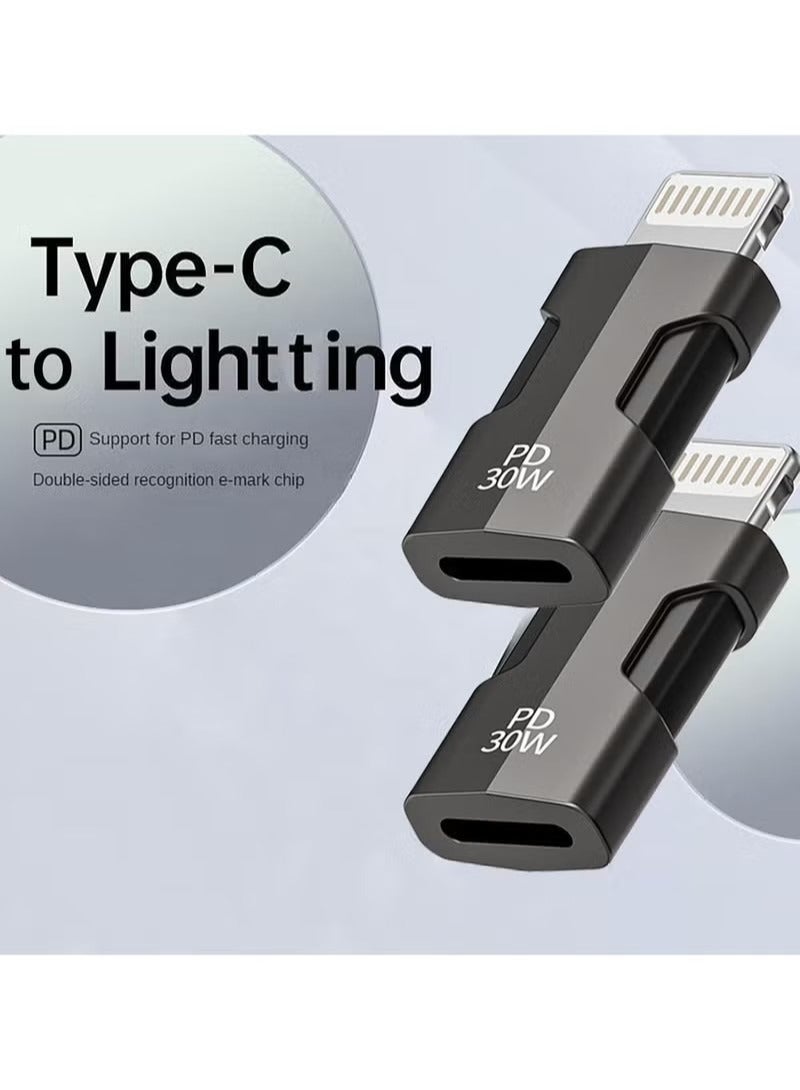 Type C to USB Adapter, USB Type C Female to Lightning Male Adapter - Image 3