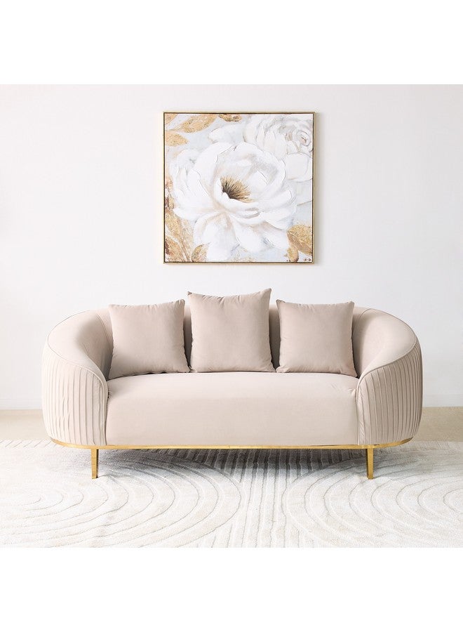 Home Box Sorrento 2-Seater Fabric Sofa with 3 Cushions 79 x 194 x 94 cm - Image 1