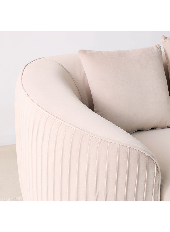 Home Box Sorrento 2-Seater Fabric Sofa with 3 Cushions 79 x 194 x 94 cm - Image 5