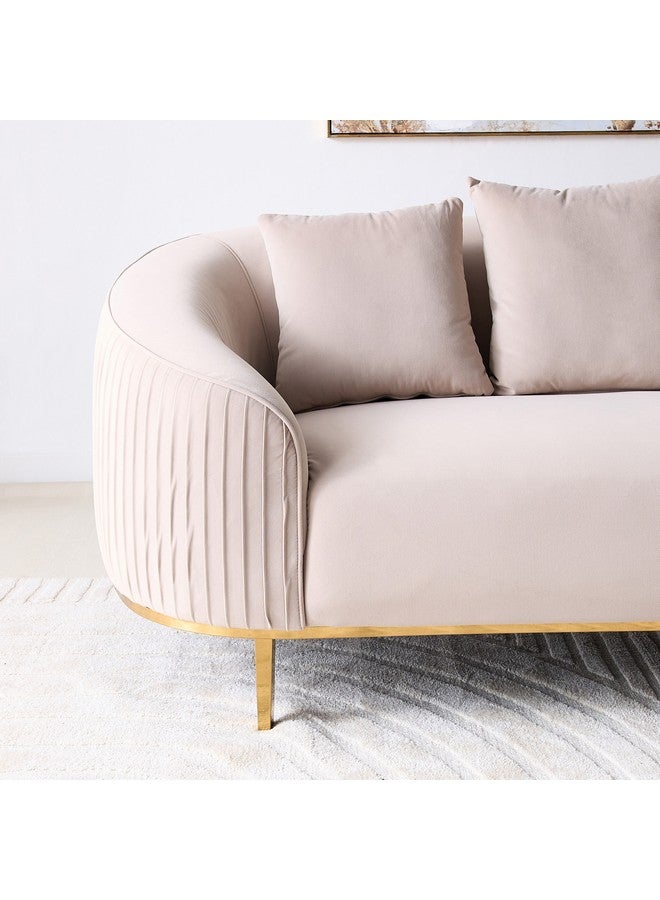 Home Box Sorrento 2-Seater Fabric Sofa with 3 Cushions 79 x 194 x 94 cm - Image 4