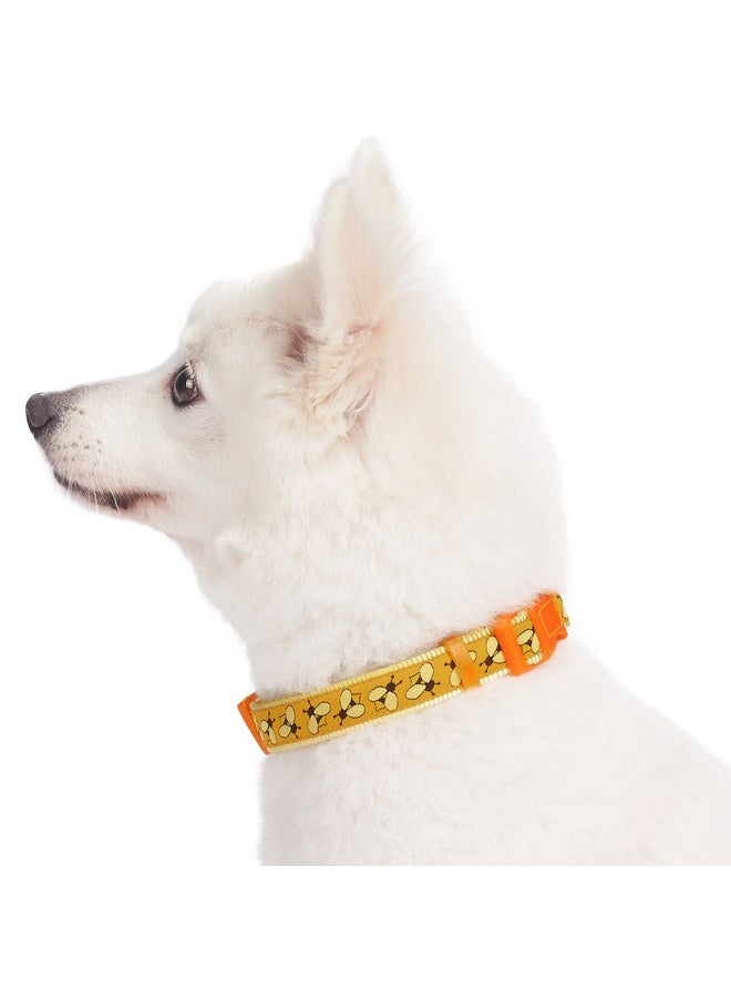Blueberry Pet Blueberry Pet Essentials 10 Patterns Statement Busy Bees Designer Adjustable Dog Collar, Large, Neck 18"-26"  - Image 3
