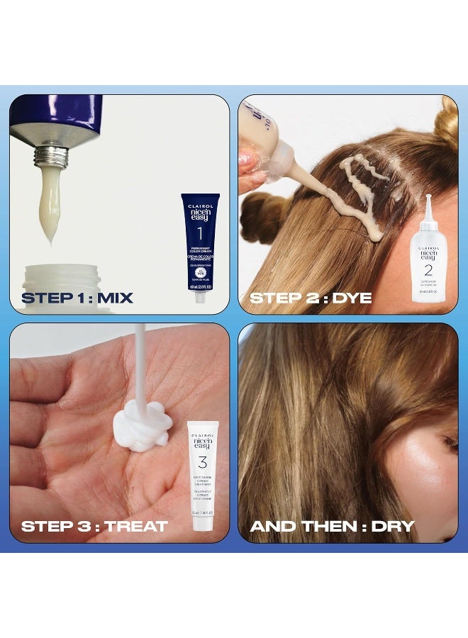 CLAIROL Nice & Easy Permanent Hair Color 5G Natural Medium Golden Brown 1 Kit - Image 4