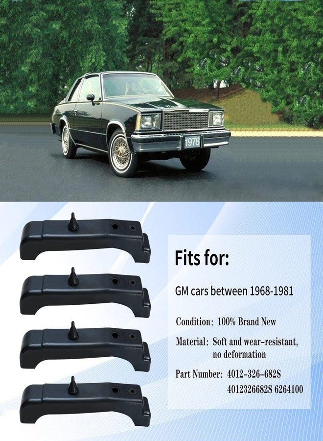 Vanshly 4 PCS Kit Rubber Radiator Insulator Pads，Support Pads，4 Core Radiator Mounts Cushions compatible with GM Chevrolet Buick Pontiac,4 PCS 4 Core Radiator, - Image 2