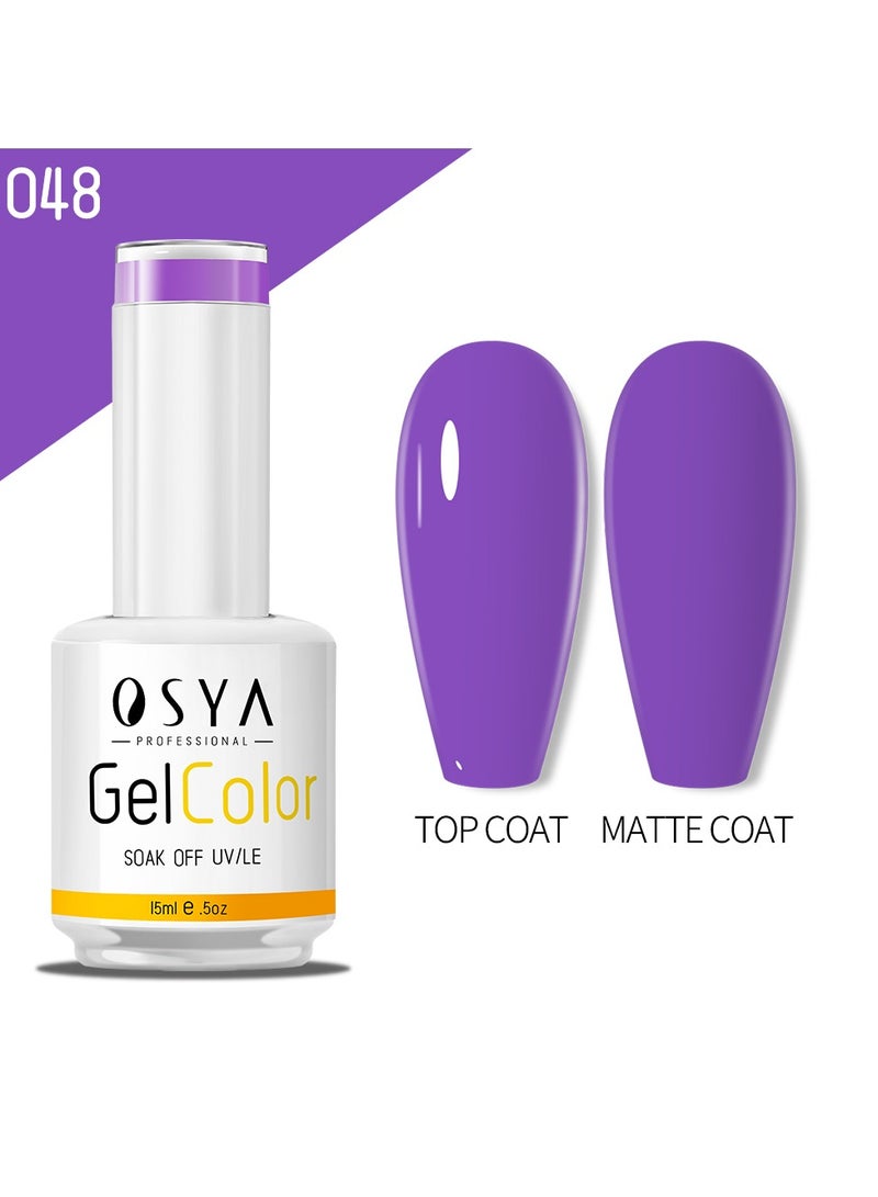 OSYA gel Nail Polish Collection Soak Off UV&LED CANNI OUTPUT Gel polish 15ml (048) - Image 1