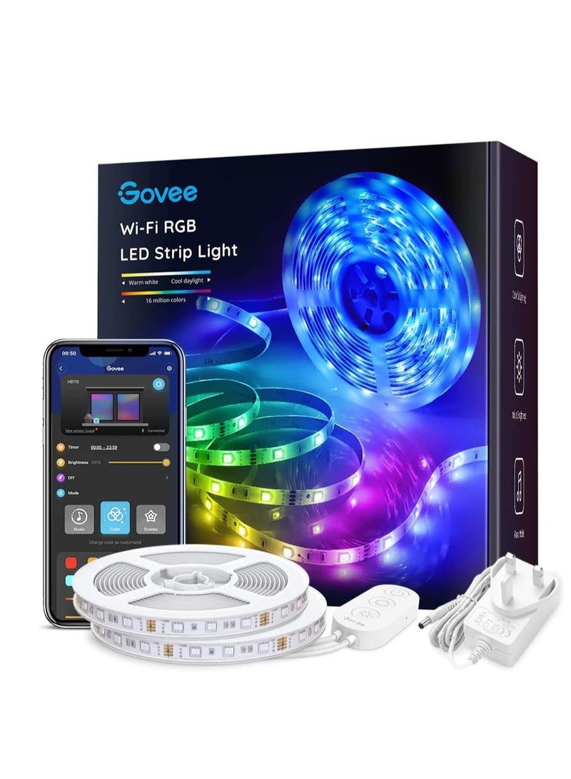 جوفي شريط إضاءة Govee LED واي فاي RGB 16.4 قدم × 2 - Image 1