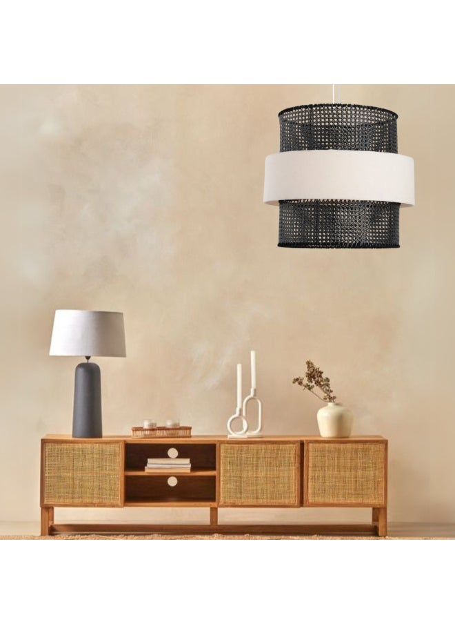 tbshomelamp Rattan-Boho Celling Lighting Beige  60x50 cm  - Image 2