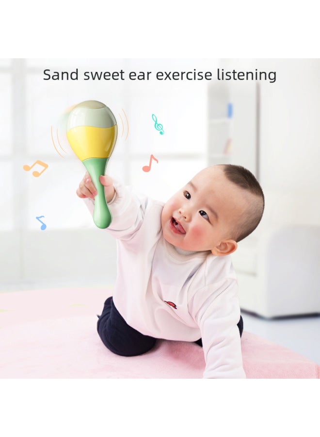Baby Toys 0-1 Years Old Early Education Rattle Newborn Children 6 Months Baby Grasp Training Sand Hammer 3 Hand Rattle-Color:Orff Hand Bell [special Offer]  - Image 3