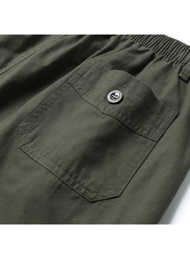 Tucano Men's Summer Cotton Casual Workwear Sports Thin Breathable Five-point Shorts Light Grey 2XL - Image 3