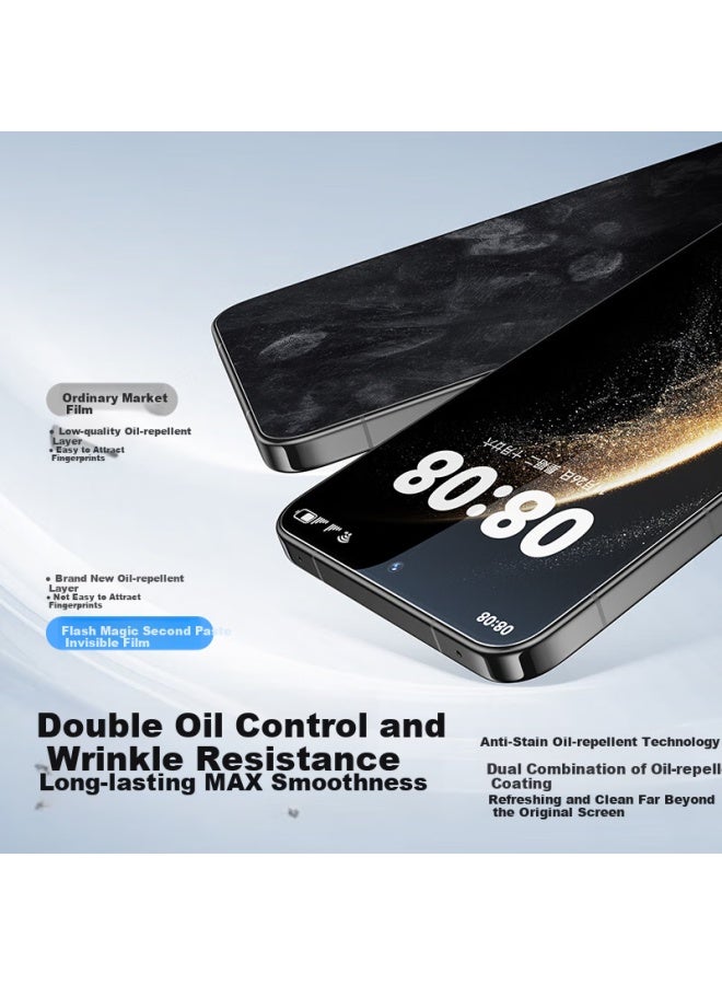 Smartdevil Huawei Mate 70 Tempered Glass Screen Protector With Dust-free Warehouse, High Definition, Anti-explosion, Anti-fingerprint, Easy Installation, Dust Removal Tool, 2-pack - Image 3