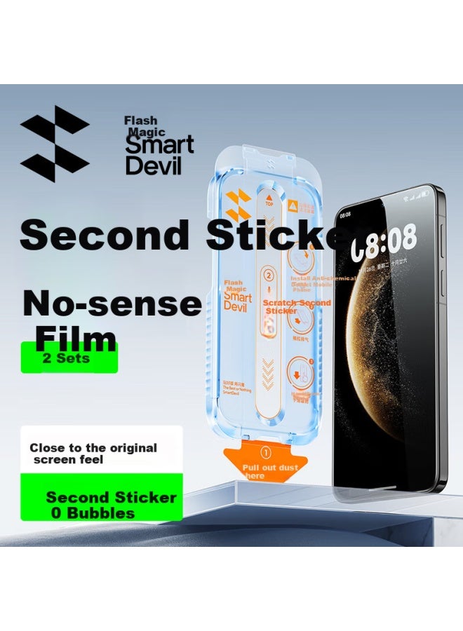 Smartdevil Huawei Mate 70 Tempered Glass Screen Protector With Dust-free Warehouse, High Definition, Anti-explosion, Anti-fingerprint, Easy Installation, Dust Removal Tool, 2-pack - Image 1