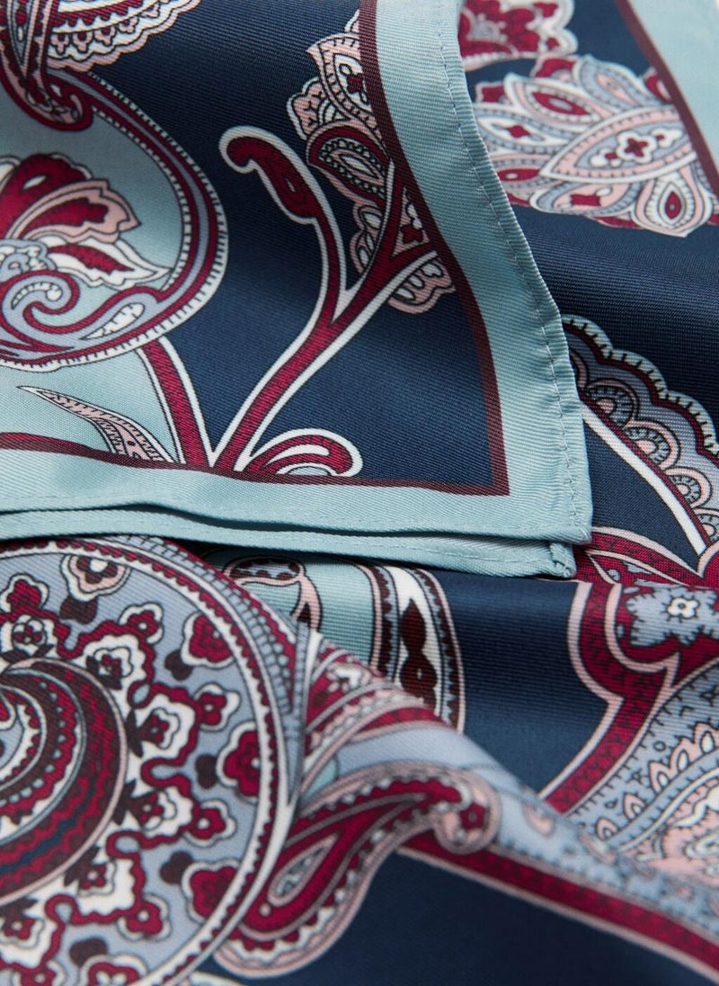 مانجو وشاح بيزلي ساتان - Image 3