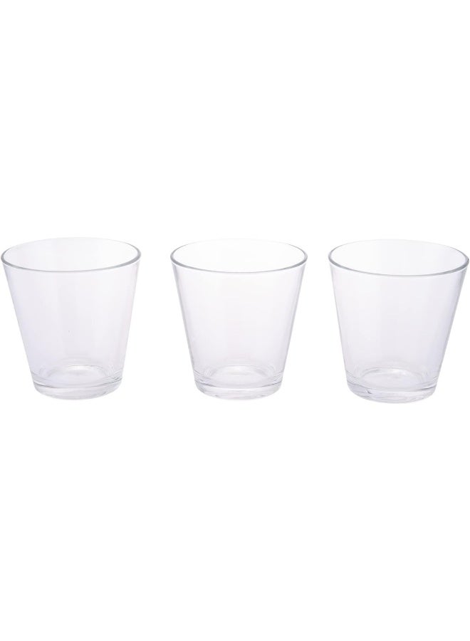 AKDC 6Pcs Tumbler Set L(8CM) XW(8CM) XH(9CM) Transparent - Image 2