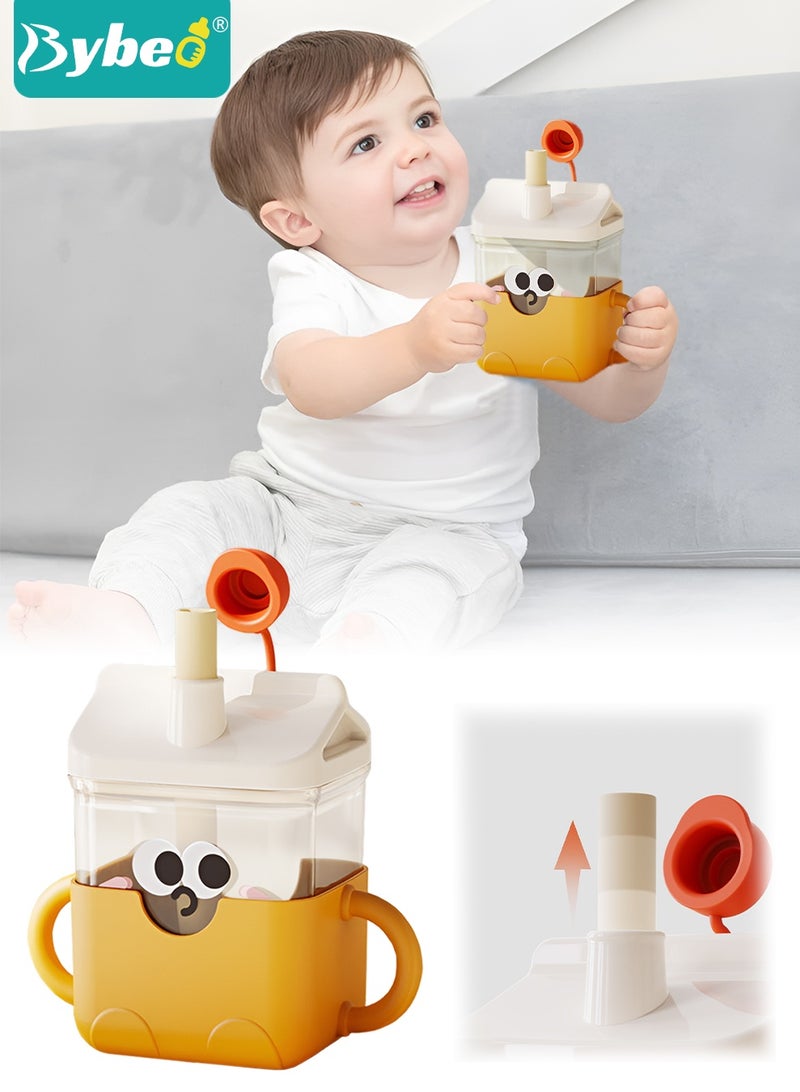 Bybeo Baby Sippy Cup with Straw, Baby Water Bottle for Boys and Girls, Kids Drinking Bottle for School, Toddler Straw Cups for Outdoor and Indoor Use, BPA Free, 300ml - Image 1