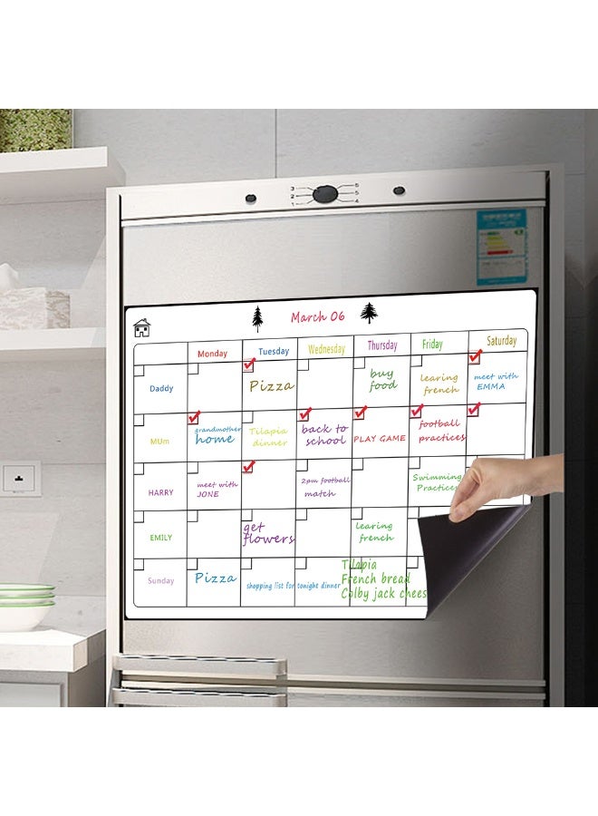 Week Plan Magnetic Dry Erase Whiteboard Paper For Fridge A3 Easy to Write and Clean Magnet Board For Office Home - Image 2