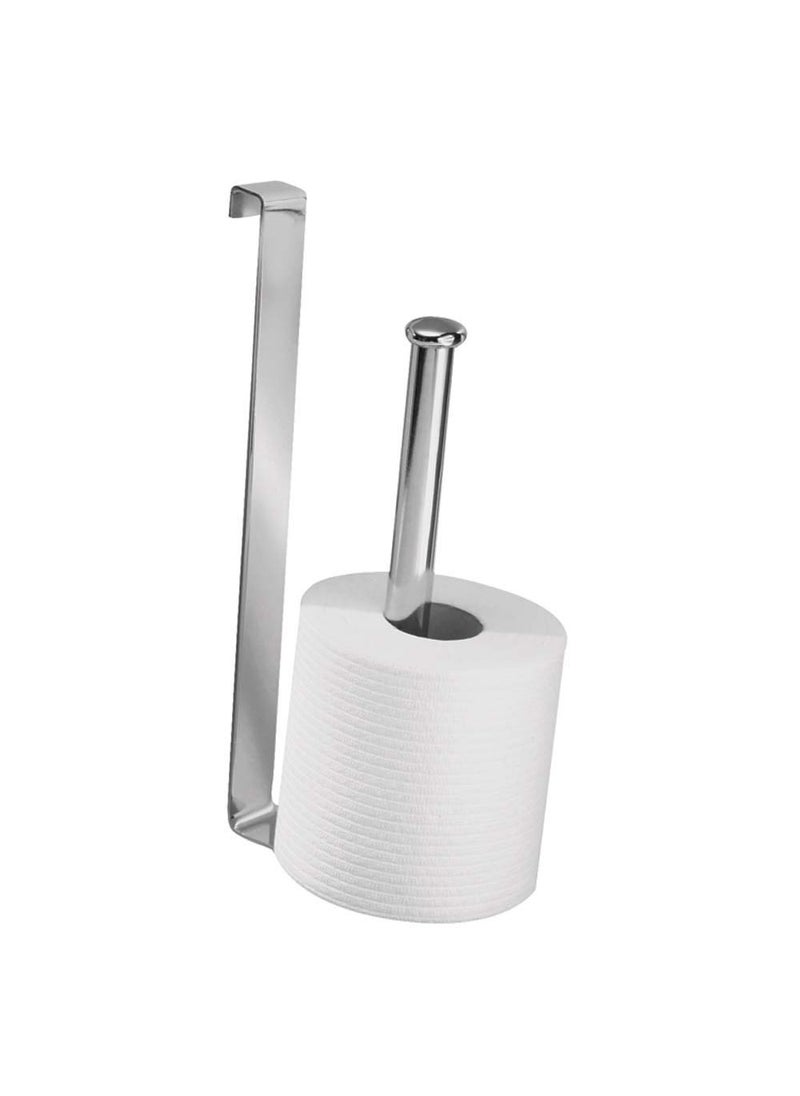 InterDesign InterDesign Stainless Steel Compact Organizer Caddy Holds 2 Rolls of Toilet Paper  Chrome  10.75x4.5x2 inches  2 Roll Reserve  Model 69380  - Image 1