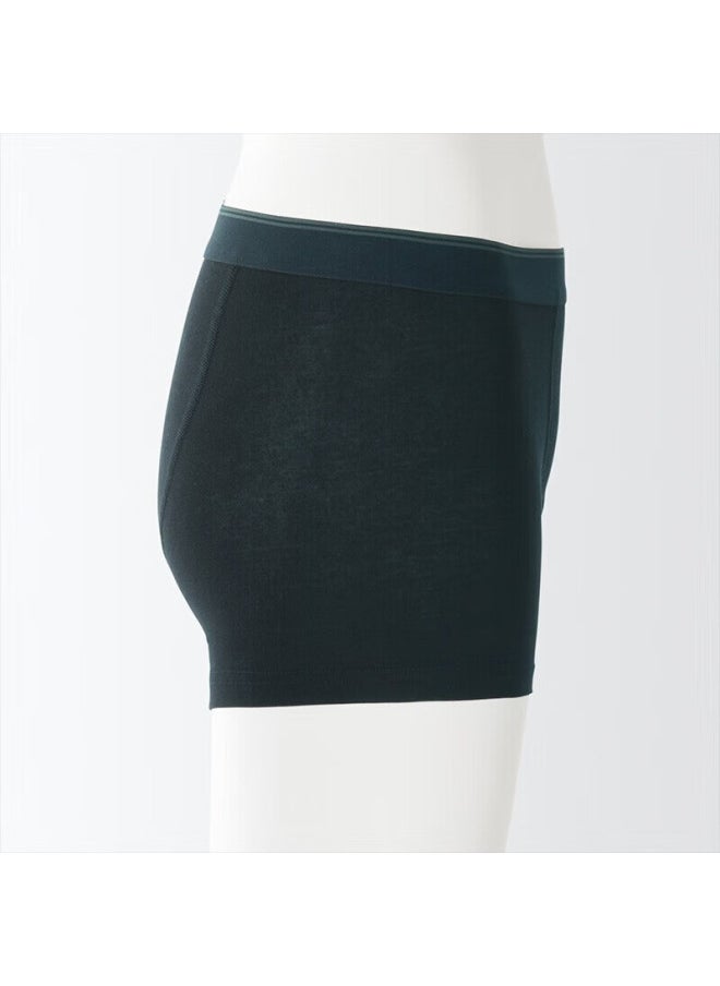 MUJI Muji Men's Lyocell Front Sealed Boxer Briefs Black L  - Image 1