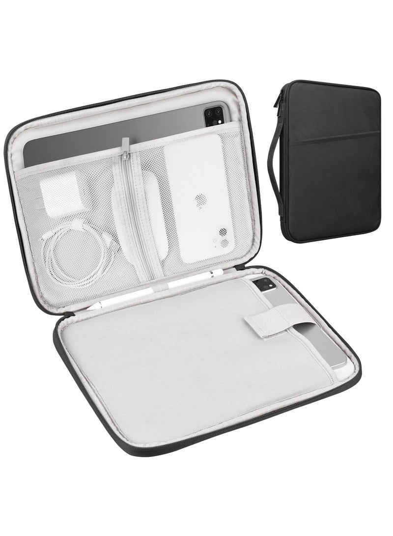 Tablet Sleeve Case for 10.9 inch New iPad /11 inch iPad Pro/ 10.2 inch iPad/10.9" iPad Air / 10.5 inch iPad Pro Air, Galaxy Tab A8 10.5" Protective Bag, Fit Apple Smart Keyboard,Black - Image 1