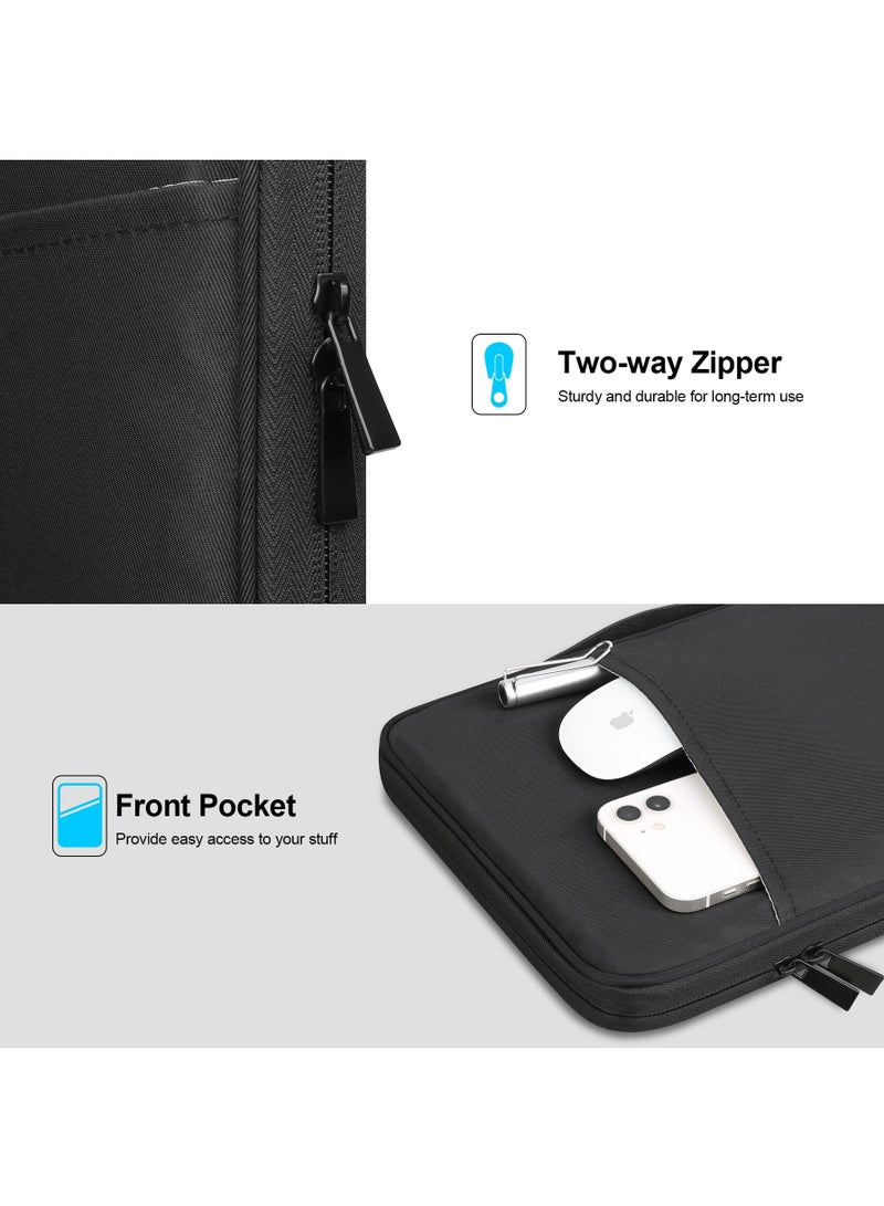 Tablet Sleeve Case for 10.9 inch New iPad /11 inch iPad Pro/ 10.2 inch iPad/10.9" iPad Air / 10.5 inch iPad Pro Air, Galaxy Tab A8 10.5" Protective Bag, Fit Apple Smart Keyboard,Black - Image 2