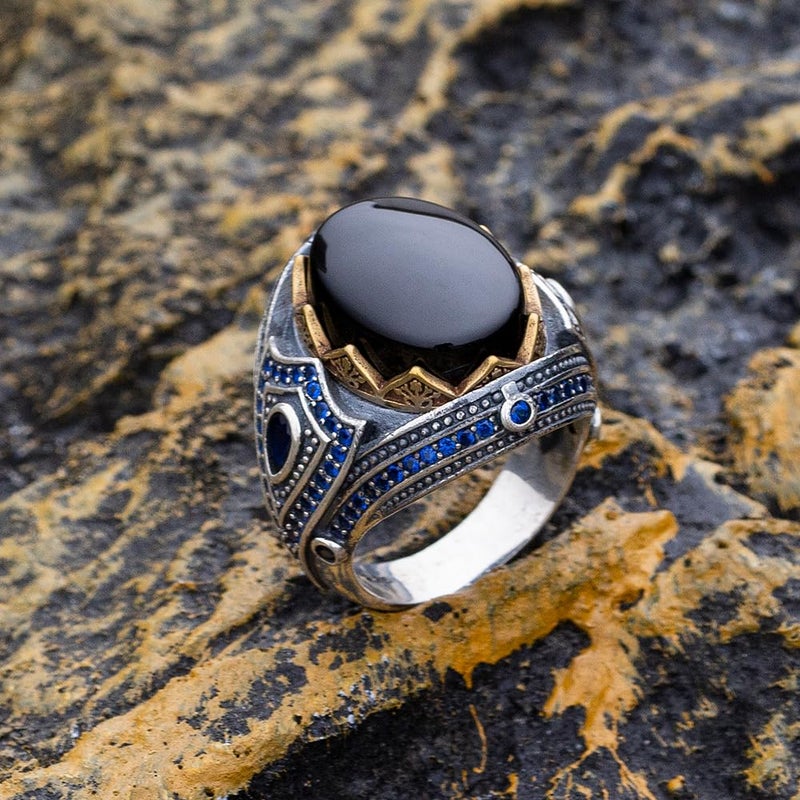 RUVEE Men's Turkish Stainless Steel Religious Ring – Metallic Plated Statement Jewelry for Men & Boys - Image 2