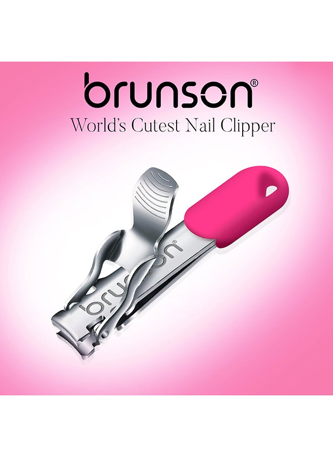 brunson - Nail Clipper Stainless Steel Professional Grade Nail Cutter with a Gripped Handle Ideal Manicures with long lasting sharpness for Easy Toenail TrimmingBCNCF5 - Image 1