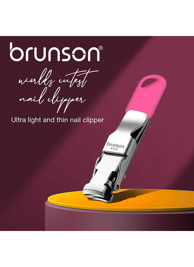 brunson - Nail Clipper Stainless Steel Professional Grade Nail Cutter with a Gripped Handle Ideal Manicures with long lasting sharpness for Easy Toenail TrimmingBCNCF5 - Image 1