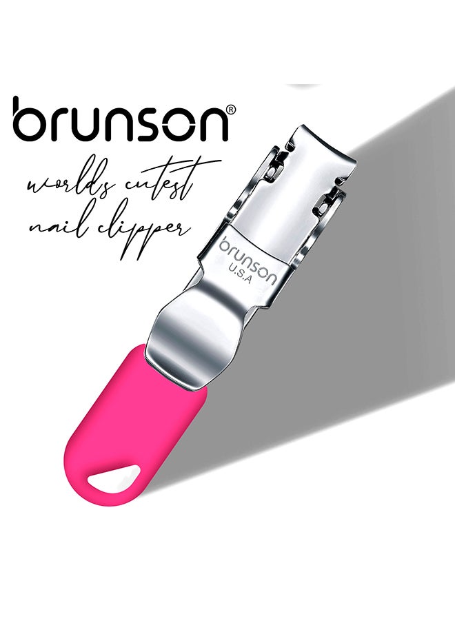 brunson - Nail Clipper Stainless Steel Professional Grade Nail Cutter with a Gripped Handle Ideal Manicures with long lasting sharpness for Easy Toenail TrimmingBCNCF5 - Image 1