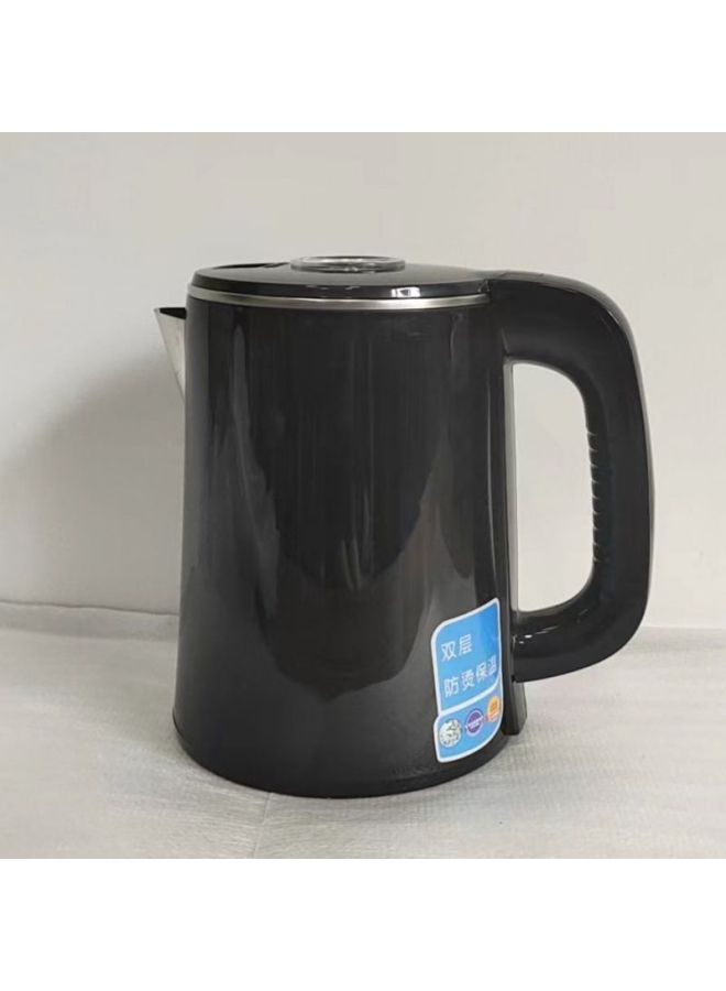 Tea Bar Machine Universal Kettle 304 Stainless Steel Rubber-coated Household Kettle Universal Tea Bar Machine Small Five-ring Matching Kettle-Color:304 Stainless Steel Black Short Spout Pot-Capacity:Default - Image 1