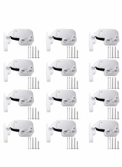 Y&D 12 Pieces Touch Catch Latch, Cupboard Spring Catches Push Latch Cold Rolled Steel Release Press Open with Screws for Drawer Cabinet Door  - Image 1