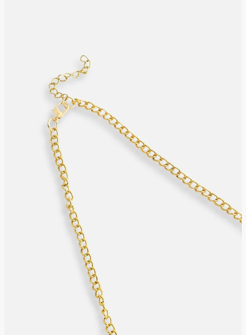 SOHI Gold Plated Designer Stone Party Necklace For Women